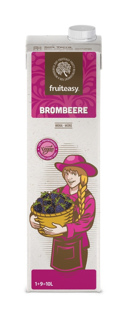 fruiteasy Brombeere 1+9 20% mit Zucker 1 L/PK