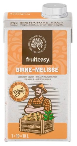 [FRU-3106] fruiteasy Birne-Melisse 1+19 25% 0,5 L/PK