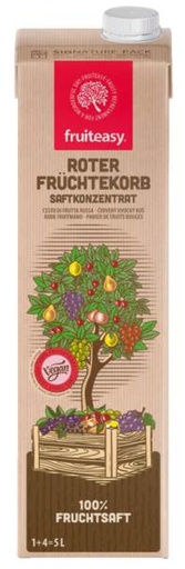 [FRU-3301] fruiteasy roter Früchtekorb 1+4 100% Fruchtgehalt 1 L/PK