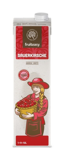 [FRU-3601] fruiteasy Sauerkirsche 1+9 20% mit Zucker 1 L/PK