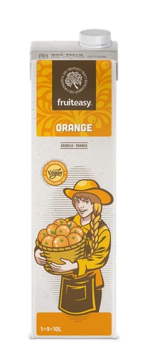 [FRU-3603] fruiteasy Orange 1+9 20% MZ PK 1 L/PK Konzentrat für ein Erfrischungsgetränk mit Orangen-Geschmack mit Zucker